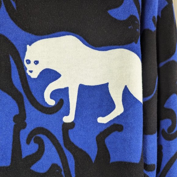 Jean-Charles de Castelbajac Paris Tiger print bodycon Sweater Dress Size S NWT! - Picture 8 of 12